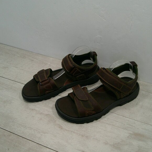 Rockport Men\'s Rocklake Brown Conag Brown Leather Sport Sandals Size 13 M main image 3
